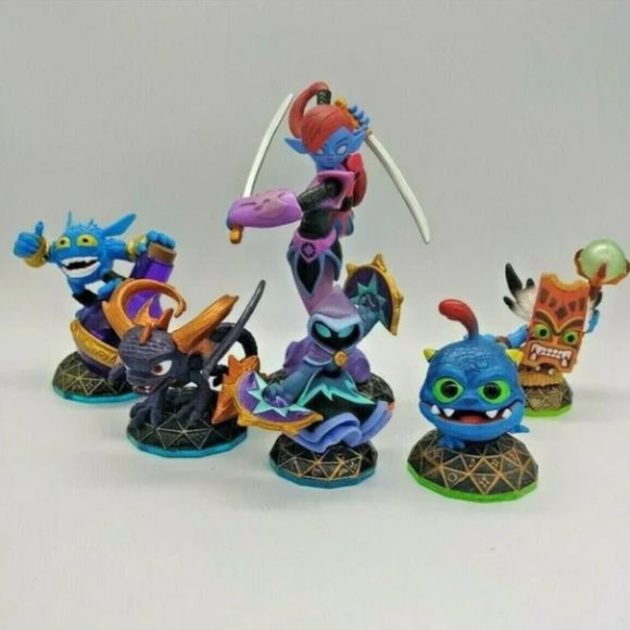 Skylanders Toys To Life Pentacles Lot Of 6 Collectable Figures Ninjini Spyro - Picture 1 of 1